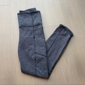 Athleta Gray Salutation Stash Pocket Leggings